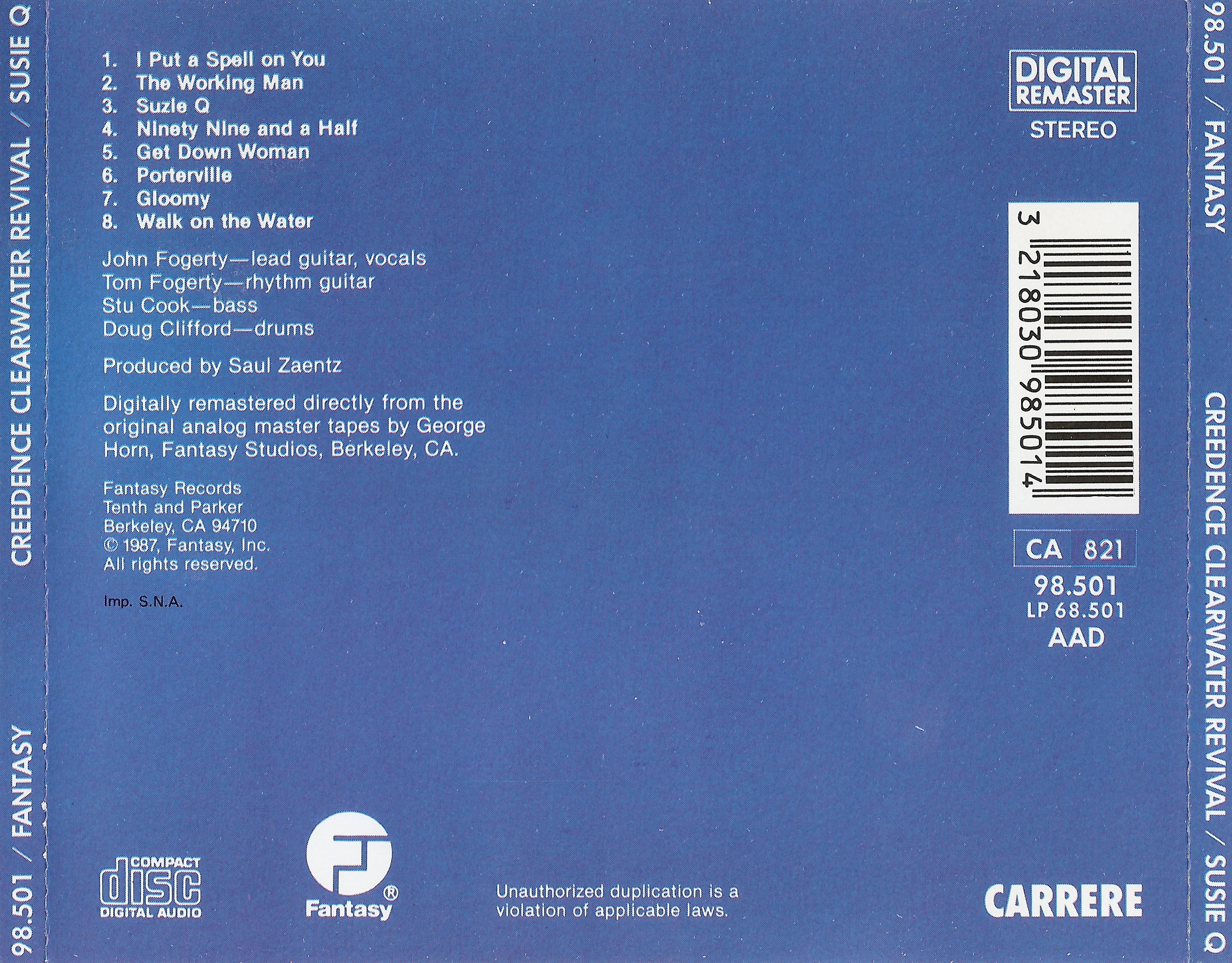 Creedence Clearwater Revival Creedence Clearwater Revival : Back FR